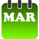 download March clipart image with 90 hue color