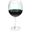 download Red Wine Glass clipart image with 180 hue color