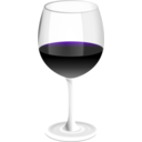 download Red Wine Glass clipart image with 270 hue color