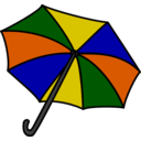 download Umbrella clipart image with 0 hue color