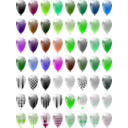 download Ballons clipart image with 90 hue color