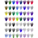 download Ballons clipart image with 225 hue color