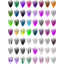 download Ballons clipart image with 270 hue color