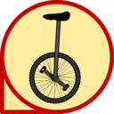 download Unicycle Icon clipart image with 0 hue color