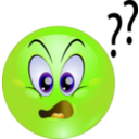 download Wondering Smiley Emoticon clipart image with 45 hue color