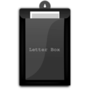 download Letter Box clipart image with 180 hue color