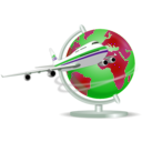 download Travel Globe clipart image with 270 hue color