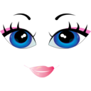 download Pretty Woman Smiley Emoticon clipart image with 0 hue color