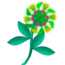 download Strange Flower clipart image with 45 hue color
