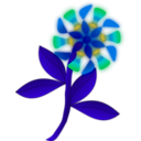 download Strange Flower clipart image with 135 hue color