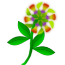 download Strange Flower clipart image with 0 hue color