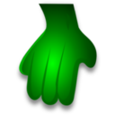 download Green Monster Hand 2 clipart image with 0 hue color