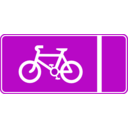 download Roadsign Cycle Lane clipart image with 90 hue color