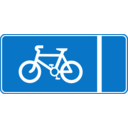 download Roadsign Cycle Lane clipart image with 0 hue color