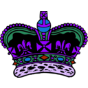 download Crown clipart image with 225 hue color