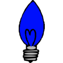 download Light Bulb Pointed clipart image with 180 hue color