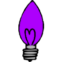 download Light Bulb Pointed clipart image with 225 hue color