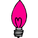 download Light Bulb Pointed clipart image with 270 hue color