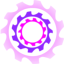 download Gear Wheels clipart image with 270 hue color