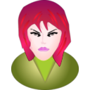 download Face clipart image with 315 hue color