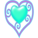 download Princess Crown Heart clipart image with 225 hue color