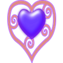 download Princess Crown Heart clipart image with 315 hue color