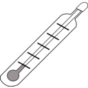 download Thermometer Cold Outline clipart image with 270 hue color