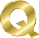 Effect Letters Alphabet Gold