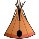 download Teepee clipart image with 0 hue color