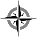 download Compass Rose clipart image with 270 hue color
