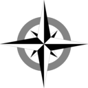download Compass Rose clipart image with 0 hue color
