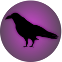 download Raven Icon clipart image with 90 hue color