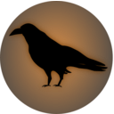 download Raven Icon clipart image with 180 hue color