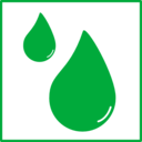 download Eco Green Drop Of Water Icon clipart image with 45 hue color