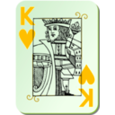 download Guyenne Deck King Of Hearts clipart image with 45 hue color