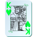 download Guyenne Deck King Of Hearts clipart image with 135 hue color