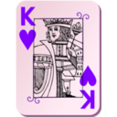 download Guyenne Deck King Of Hearts clipart image with 270 hue color