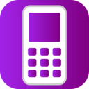 download Phone Icon clipart image with 180 hue color