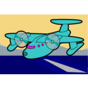 download Red Plane clipart image with 180 hue color