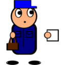 download Postman clipart image with 0 hue color