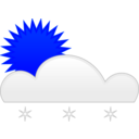 download Sun Snow clipart image with 180 hue color
