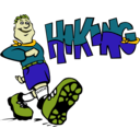 download Hiking clipart image with 45 hue color