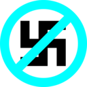 download Anti Nazi Symbol clipart image with 180 hue color