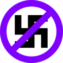 download Anti Nazi Symbol clipart image with 270 hue color