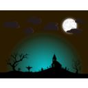 download Halloween Night clipart image with 135 hue color