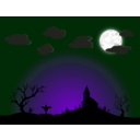 download Halloween Night clipart image with 225 hue color