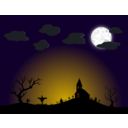 download Halloween Night clipart image with 0 hue color