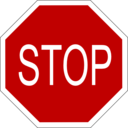 download Stop Sign clipart image with 0 hue color