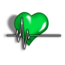 download Heart Ecg Logo clipart image with 135 hue color