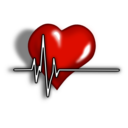 download Heart Ecg Logo clipart image with 0 hue color